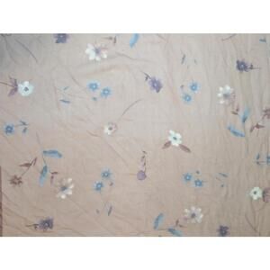 Elaine Gold Collection XIIX Ltd Sheer Floral Silk Scarf with Burgundy Border